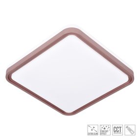   Prezent FLOREN LED mennyezet lámpa 36W/2400lm 3000-6500K 43,5X43,5cm kávébarna 71329