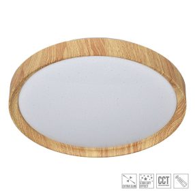   Prezent WOODEN LED mennyezet lámpa 36W/2040lm 3000-6500K Ø39,5cm 71330