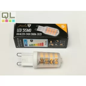 LED G9 4W meleg fehér 320lm ZLS614C