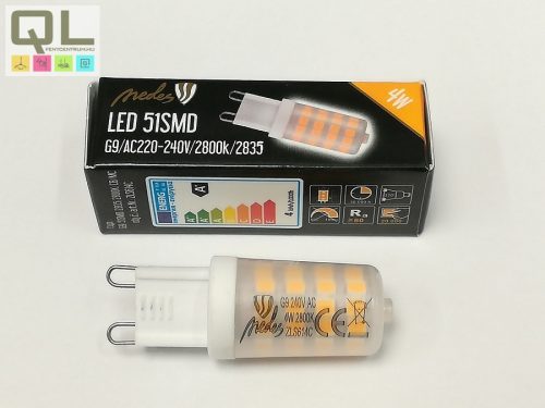 LED G9 4W meleg fehér 320lm ZLS614C