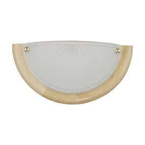 Prezent SUN falikar E27/60W ↔30cm világos fa 7020