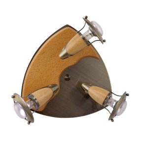Prezent ZEUS spotlámpa/3 R50/40W, bronz/natur kerek 325