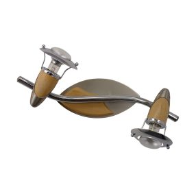   Prezent ZEUS spotlámpa/2 R50/40W, króm/matt króm/világos fa 318