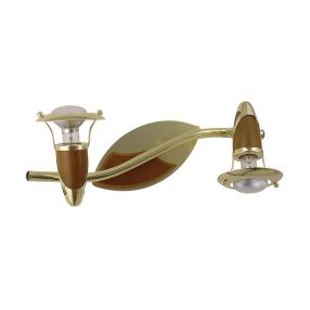   Prezent ZEUS spotlámpa/2 R50/40W, bronz/matt bronz/sötét fa 334