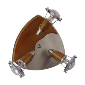   Prezent ZEUS spotlámpa/3 R50/40W, bronz/sötét fa kerek 364