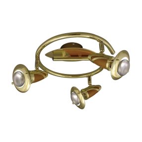   Prezent ZEUS spotlámpa/3 R50/40W, bronz/matt bronz/sötét fa csiga 336