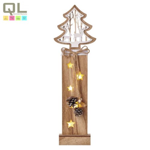 EMOS KARÁCSONYI DEKOR FA FENYŐ 48cm 5LED 2xAA IDŐZÍTŐVEL MELEG FEHÉR ZY2333 - !!!A termék értékesítése megszűnt!!!