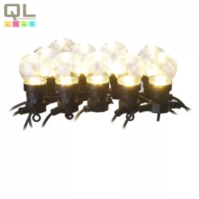   EMOS LED fényfüzér – 10x party égő, átlátszó, 5 m, kültéri és beltéri, meleg fehér DCPW02
