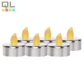   EMOS LED dekoráció – 6x teamécses, ezüst, 6x CR2032, beltéri, vintage DCCV12