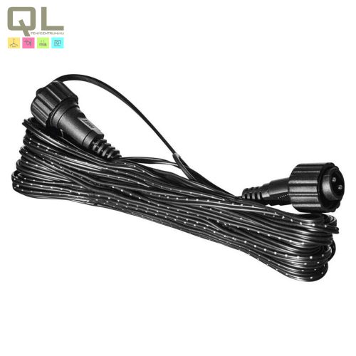 EMOS Hosszabbító kábel sorolható Standard fényfüzérekhez, fekete, 10 m, kültéri és beltéri D1ZB01