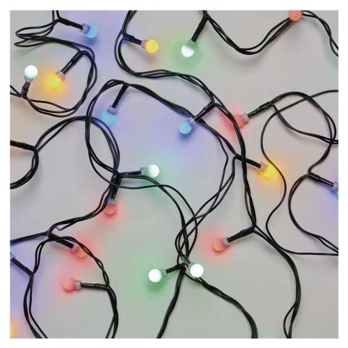 EMOS LED karácsonyi fényfüzér, cseresznye – golyók, 20 m, kültéri és beltéri, többszínű, progr. D5AM06