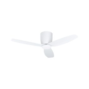 EGLO BAVARO 15W LED Bündiger Ventilator&Licht 35086