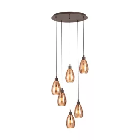 EGLO SIRACUSA függeszték 6X60W E27 39508