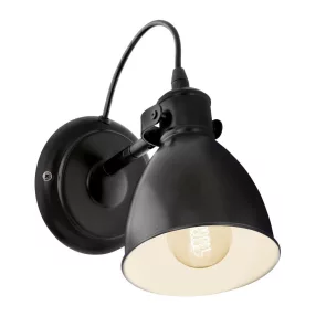 EGLO PRIDDY Falikar fekete E27 49468