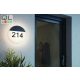 EGLO Oropos Kültéri fali lámpa ezüst LED 96237 - !!!A termék értékesítése megszűnt!!!