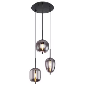 Globo BLACKY Függeszték, E14 3x40W, 15345-3