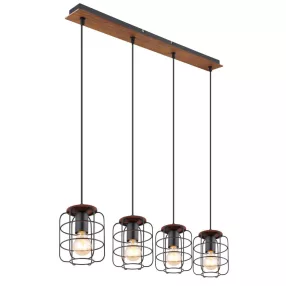 Globo WILLA Függeszték, E27 4x40W, 54037-4H