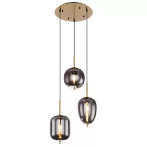 Globo BLACKY I Függeszték, E14 3x40W, 15345-3MM