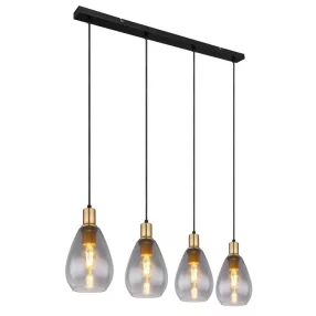   Globo FANNI Függeszték, E27 4x40W, 15563-4H - !!! UTOLSÓ DARABOK !!! - 