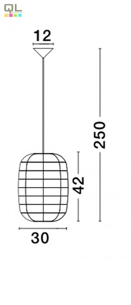 Nova Luce Melody függeszték NL-9586766