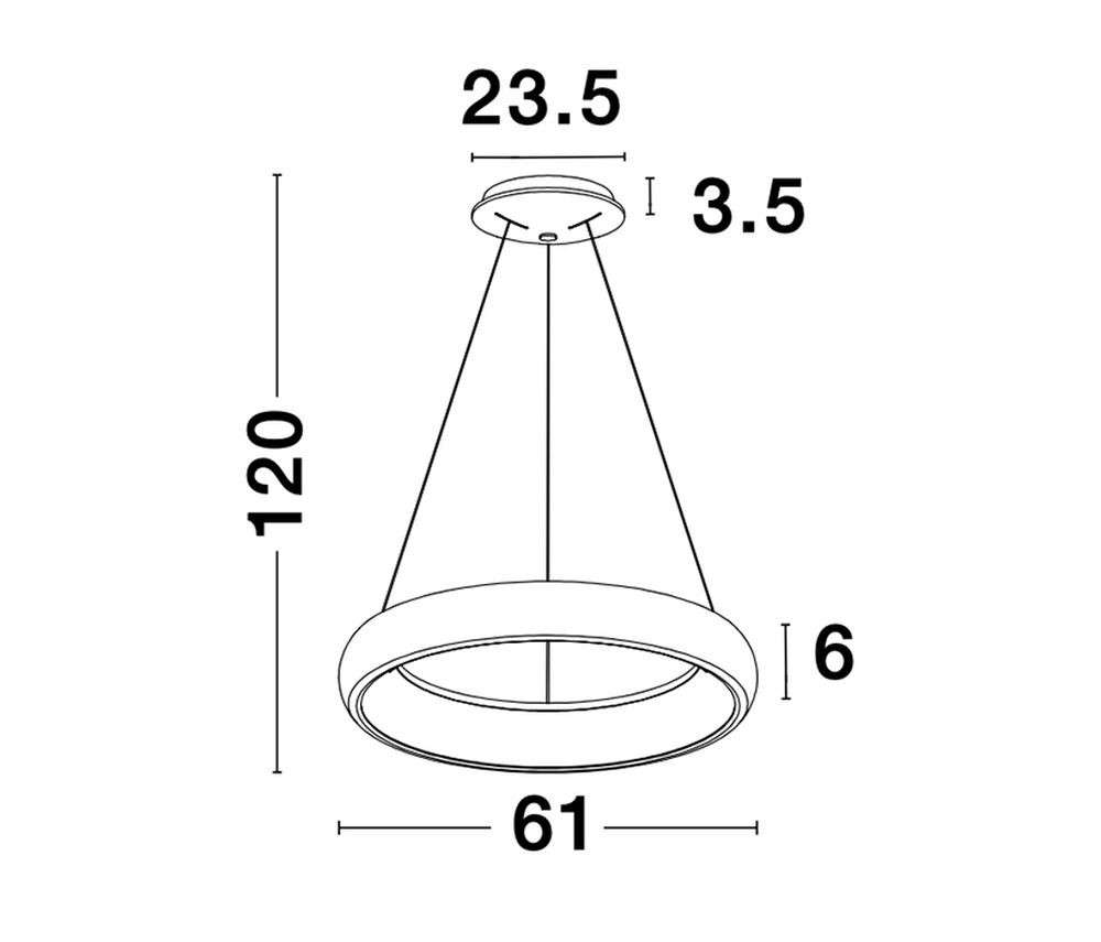 Nova Luce Albi LED függeszték NL-8105601D