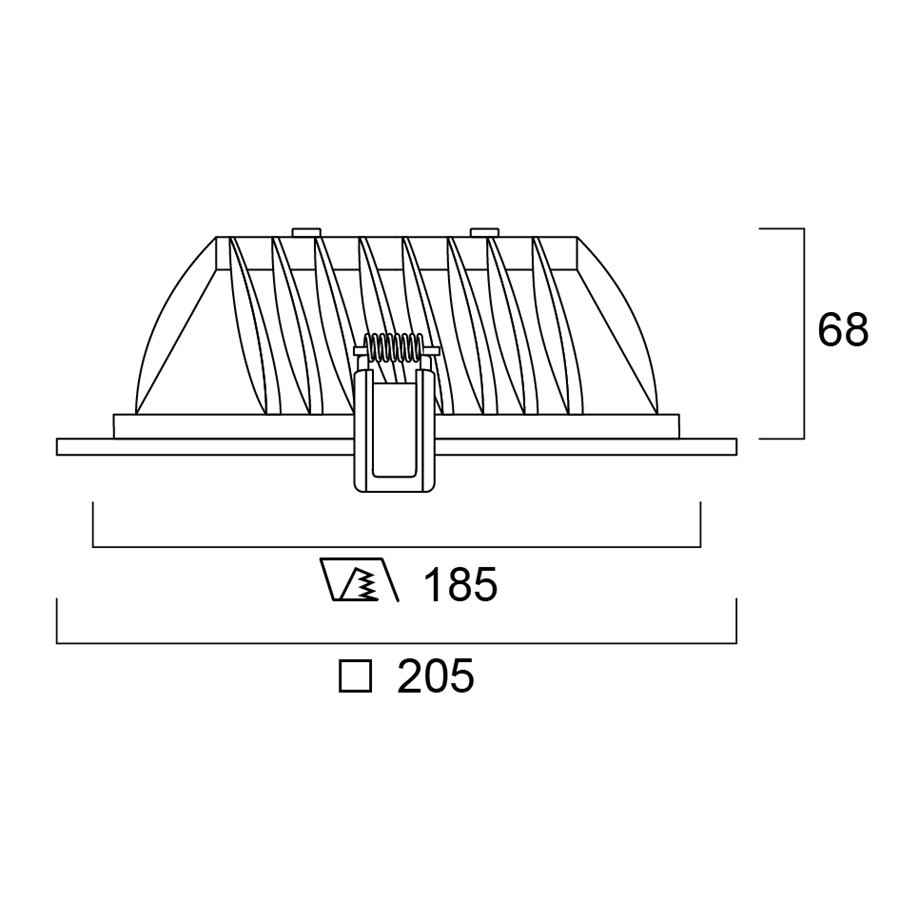 Sylvania LED PANEL süllyesztett dimmelhető 15WLED 3031703
