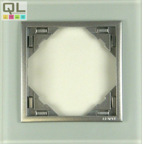 EFAPEL 90910_TCA Crystal Egyes keret, kristály/alumínium