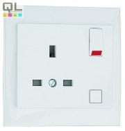 EFAPEL 90184_CBR Komplett csatlakozóaljzat (brit típusú) fehér